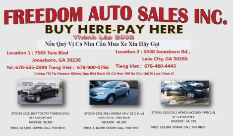 Freedom Auto sale